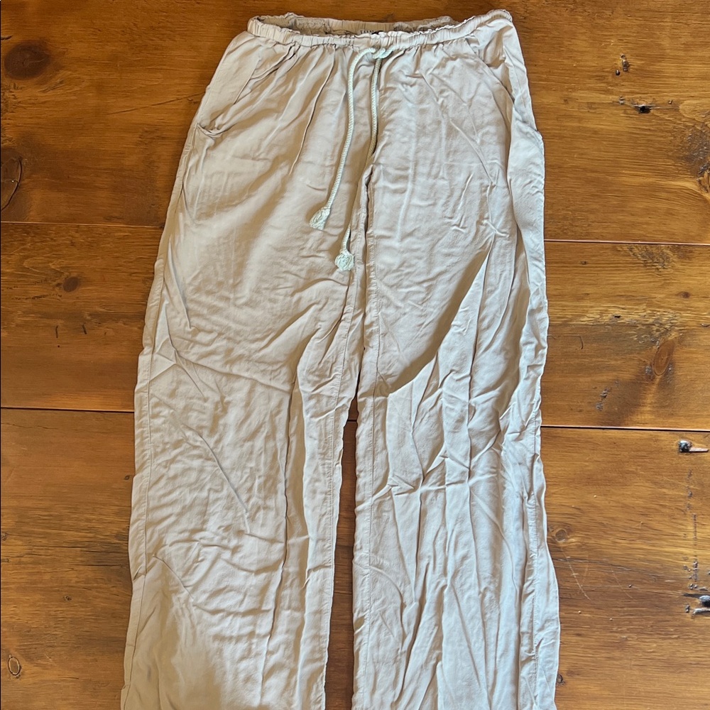 Tobi Cream Straight Leg Pants